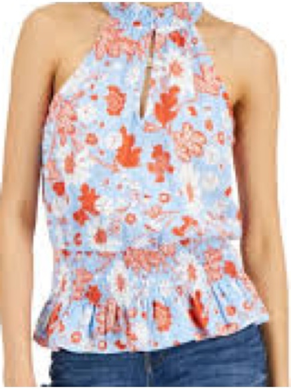 INC International Concepts Women's Printed Mock Neck Top Small